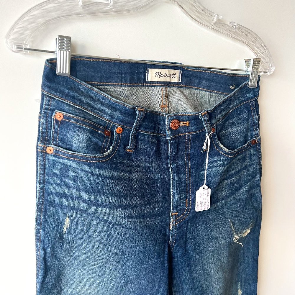 Madewell 9” High Rise Skinny Jeans: Distressed Edition